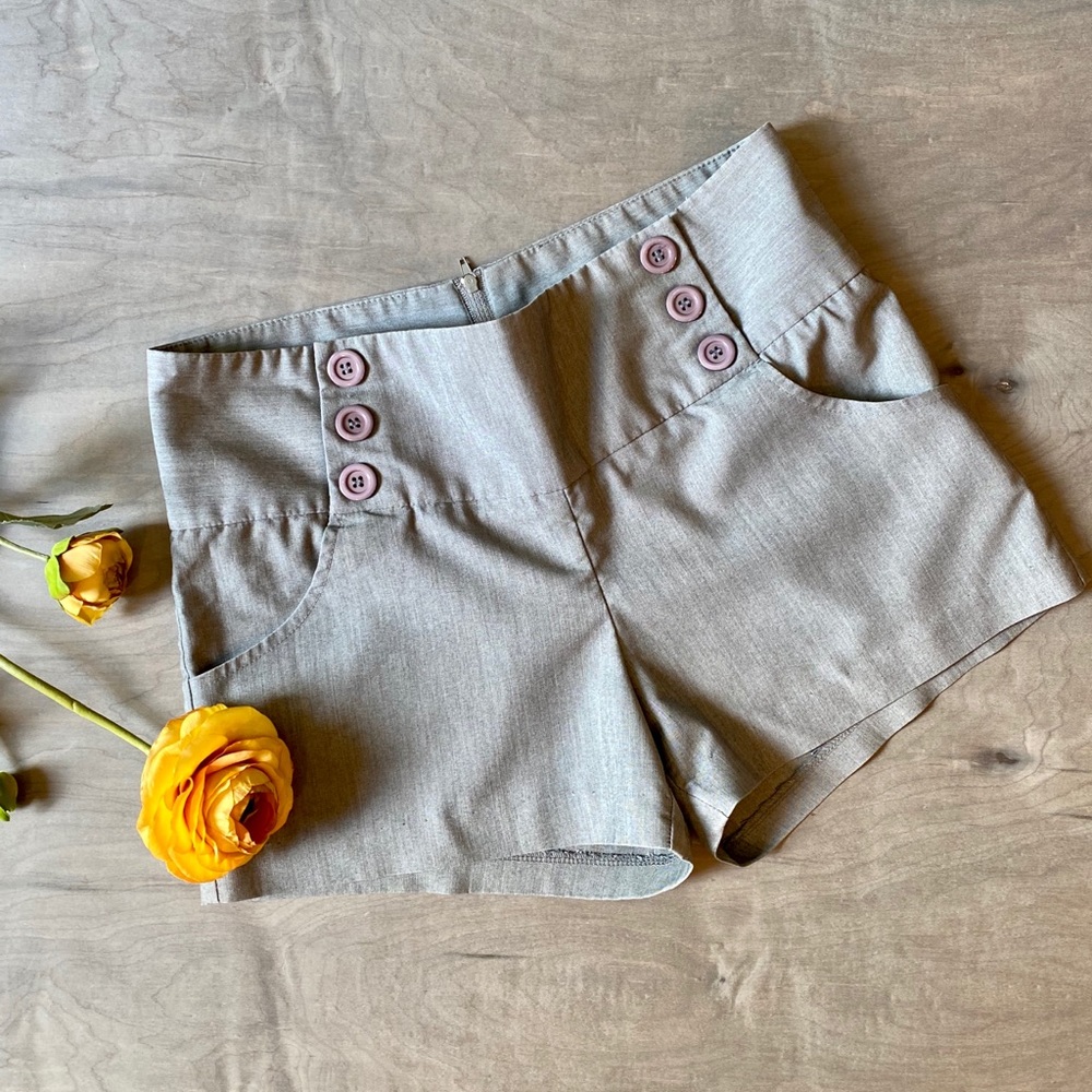 Silvery Gray Shorts